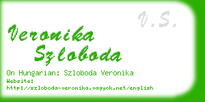 veronika szloboda business card